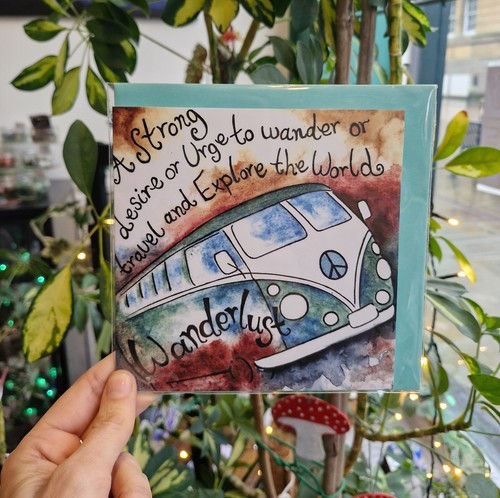 Campervan greetings card - greetings,