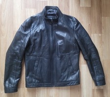 Black Soft Men's Leather Hugo Boss Jacket Coat S