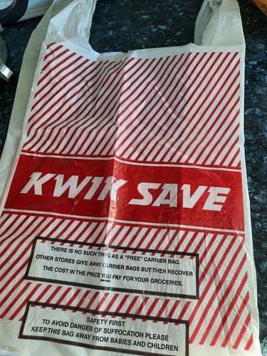 Kwik save plastic - plastic, carrier