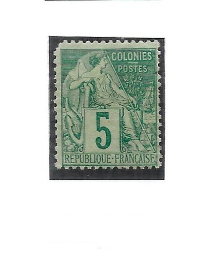 French colonies 1881 green - french,
