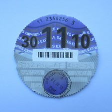 UK Road Tax Disc 30 November 2010 (11 10 Mazda Birthday Present Old Car)