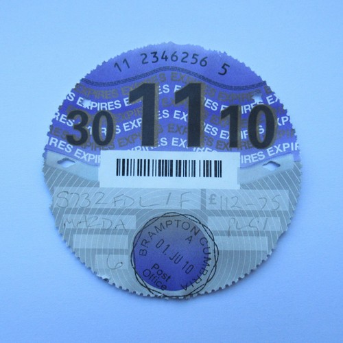 Road tax disc november - tax, 30
