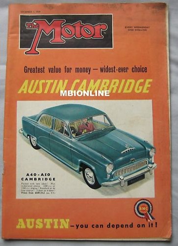 Motor magazine december 1954 - magazine, 1