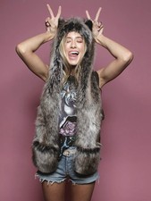 Faux Fur Animal Ears Hat