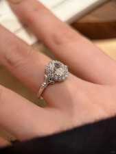 S925 Silver Bouquet Halo Zircon Ring for Women – Elegant Statement Jewelry