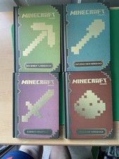 Minecraft Book 4 Book Set Collection Handbooks & Hardbacks Ages 9+