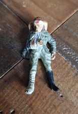 Elastolin Wounded German soldier lying on floor circa 1930s.