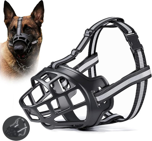 Black dog muzzle for - for, large