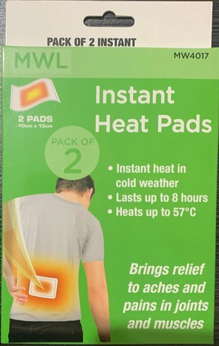 Instant heat pads - 2, x