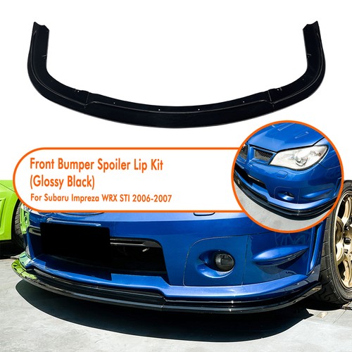 Gloss black front spoiler - black, lip