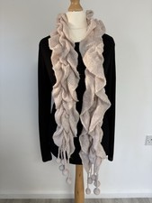 Ruched Woollen Scarf with