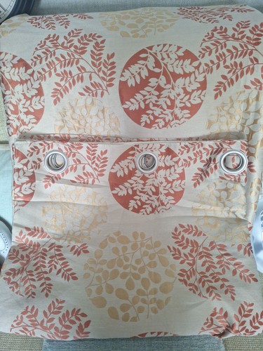 Dunelm tab top - tab, floral