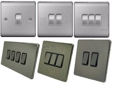 Single double light switch - single,