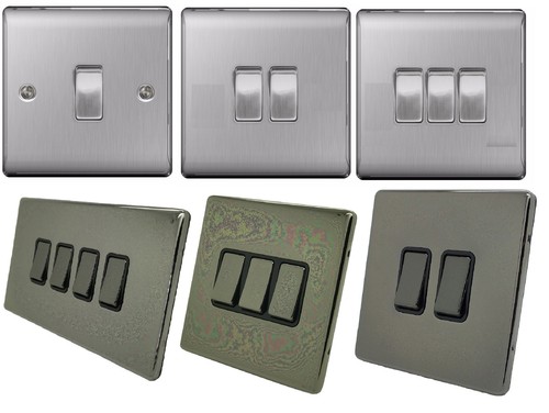 Single double light switch - or,