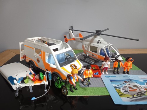 Playmobil hospital helicopter
