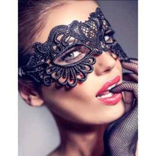 Lace Masquerade Eye Mask BLACK