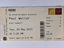 Paul Weller concert Ticket