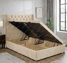 Plush velvet ottoman - ottoman, divan
