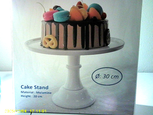 Purple melamine cake stand - purple,