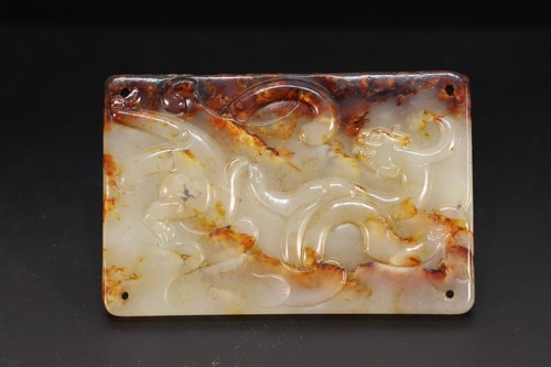 Jade carved dragon - carved, pattern