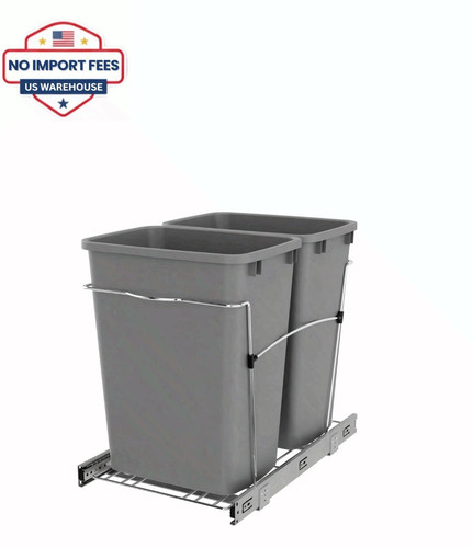 Rev shelf double pullout - double,