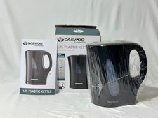 Daewoo Essentials 1.7L Fast Boil Kettle – Black Plastic – New/Unused