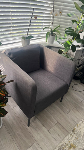 Grey fabric modern sofa - grey,