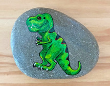 Hand painted pebble art