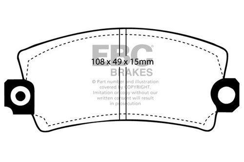 Ebc greenstuff front - greenstuff, brake