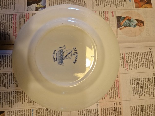 Blue denmark side - side, plates