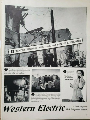 Vintage western electric print - western,