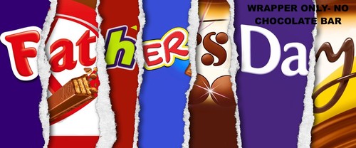 Fathers day chocolate bar - fathers,