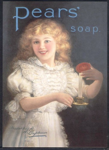 Modern postcard pears soap - postcard:,