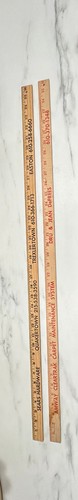 Vintage wooden yardsticks - 2,