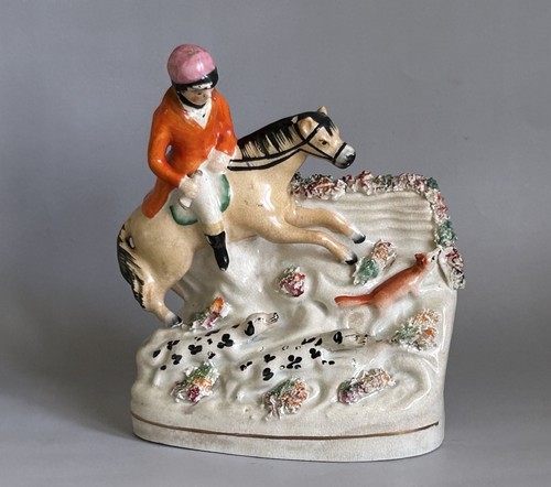 Antique staffordshire fox - antique,