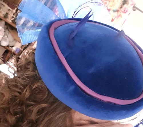 Kangol 1980s navy blue pillbox - 1980s,