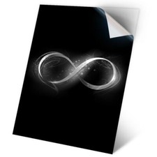 1 x Vinyl Sticker A2 - BW - Infinity Pattern Motivation #35602