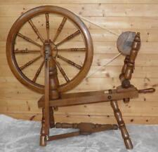 Vintage 1988 Hand Made Welsh Large Single Treadle Oak Saxony Spinning Wheel