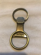BARBOUR Brass Key Fob - NEW