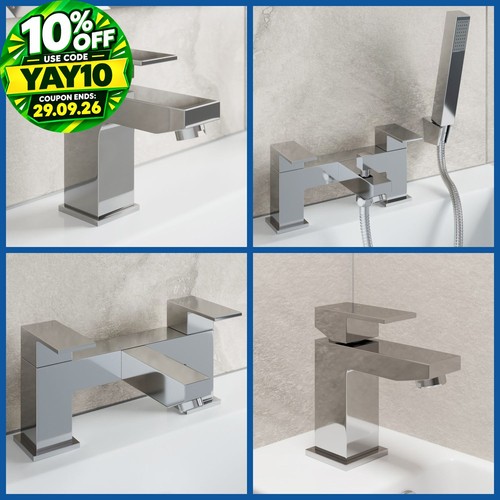 Modern chrome bathroom square - modern,