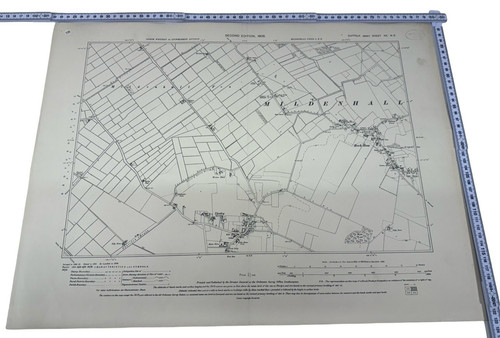 Antique map mildenhall - antique,