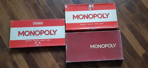 Three vintage monopoly - three,