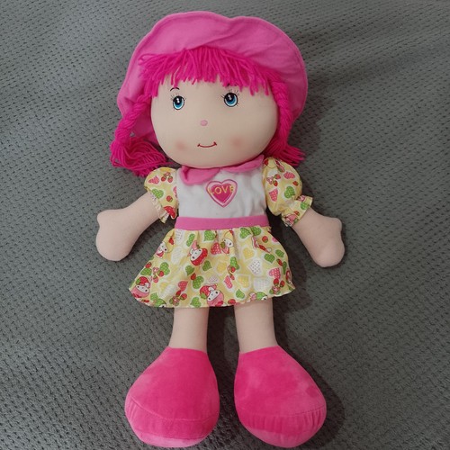 Large pink doll rag soft - rag,