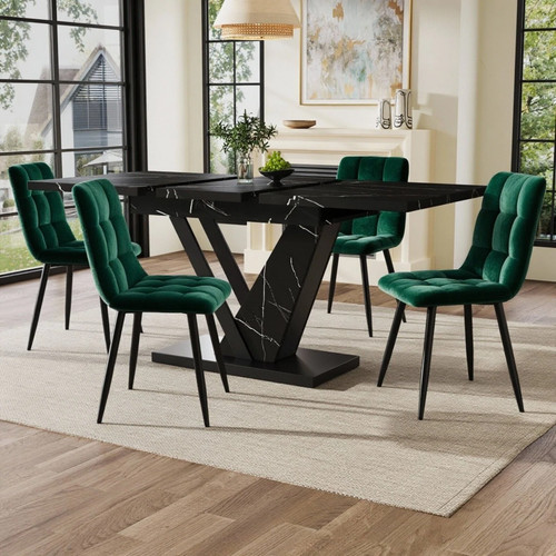 Extendable dining table - extendable, 4