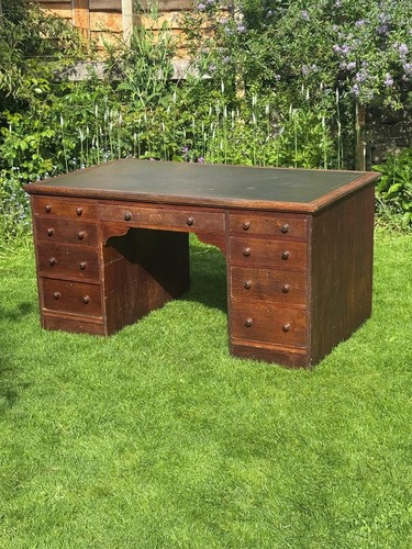Antique oak partners - antique, desk