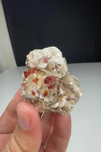 Garnet with mica - garnet,
