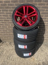 20" JBW AMMO GLOSS RED+TYRES