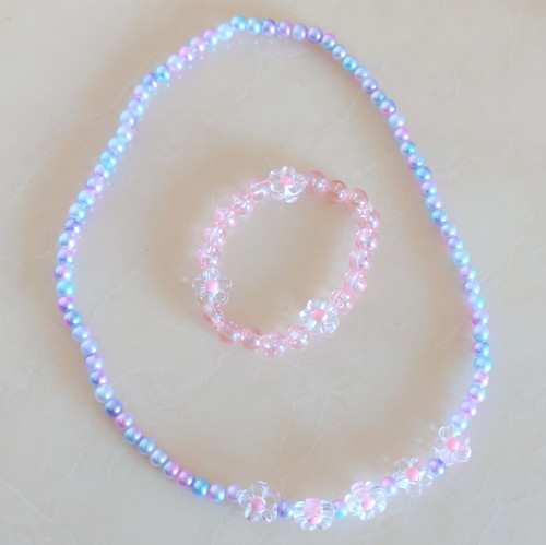 Pink multicolour plastic - pink,