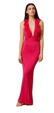 RARE  AGENT PROVOCATEUR  BETTINA Cover Up Maxi Dress Fushia