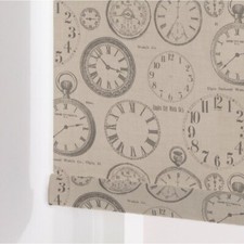 Clocks Roller Blind - Blackout